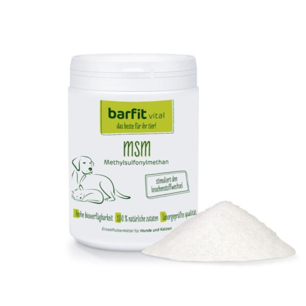 BARFIT VITAL MSM (METHYLSULFONYLMETHAN) 500G Hundefutter & Zubehör Hunde & Katzen Tiernahrung von Belcando und Leonardo