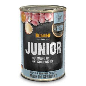 BELCANDO JUNIOR GEFLÜGEL UND EI Belcando MENÜ Dosen Hunde & Katzen Tiernahrung von Belcando und Leonardo