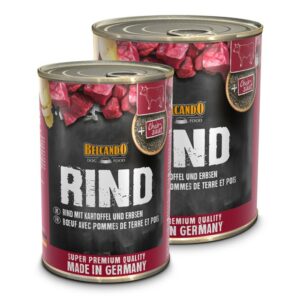 BELCANDO RIND MIT KARTOFFEL UND ERBSEN Belcando MENÜ Dosen Hunde & Katzen Tiernahrung von Belcando und Leonardo