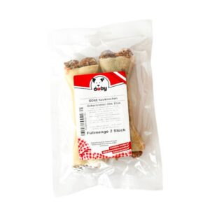 DOBY® BONE KAUKNOCHEN OCHSENZIEMERFÜLLUNG 2X12CM Hundefutter & Zubehör Hunde & Katzen Tiernahrung von Belcando und Leonardo