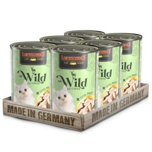 LEONARDO® WILD + EXTRA FILET Nassfutter für Katzen Hunde & Katzen Tiernahrung von Belcando und Leonardo