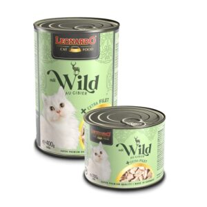 LEONARDO® WILD + EXTRA FILET Nassfutter für Katzen Hunde & Katzen Tiernahrung von Belcando und Leonardo