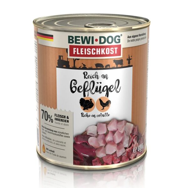 BEWI DOG FLEISCHKOST REICH AN GEFLÜGEL Hundefutter & Zubehör Hunde & Katzen Tiernahrung von Belcando und Leonardo